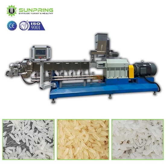 Ligne de production de processus de riz artificiel à haute productivité + extrudeuse de machine de traitement de riz artificiel pour la fabrication de konjac Extrudeuse pour machine de traitement de konjac